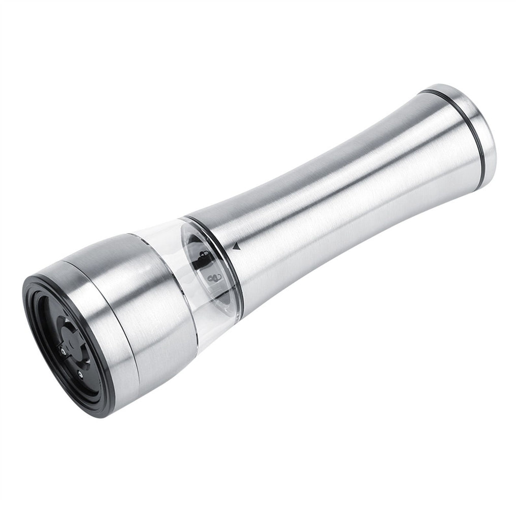 Stainless Steel & Acrylic Manual Salt & Pepper Mill Grinder Kitchen Cooking Tool