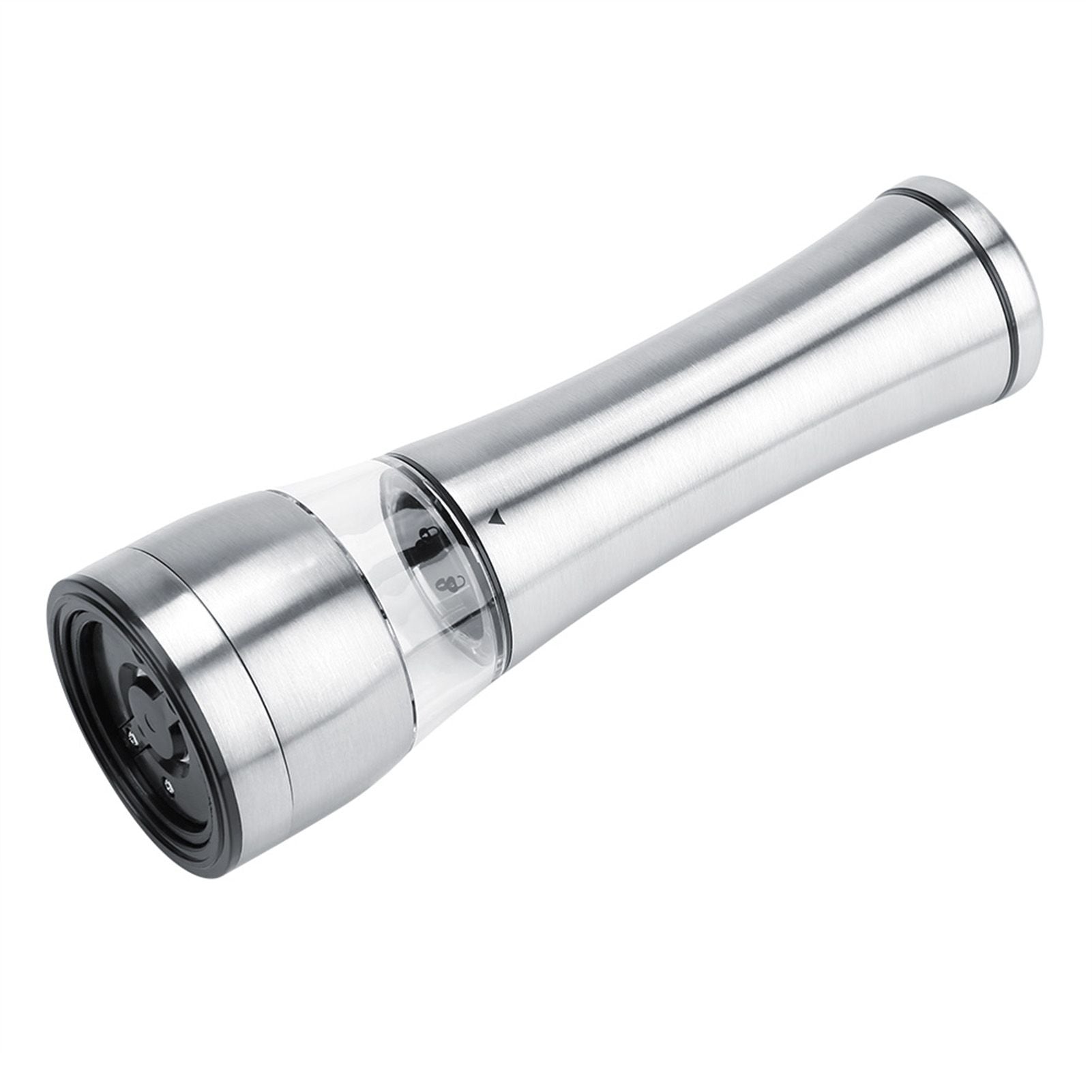 Stainless Steel & Acrylic Manual Salt & Pepper Mill Grinder Kitchen Cooking Tool
