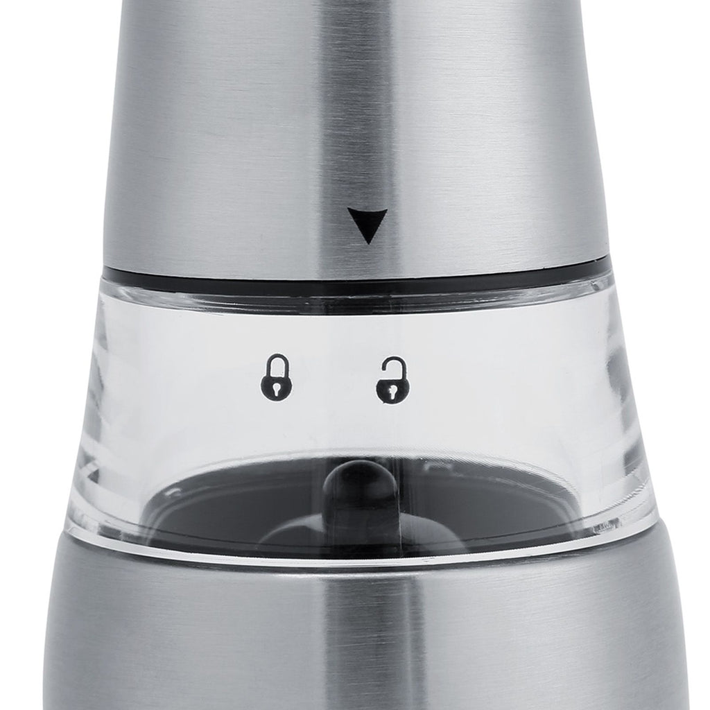 Stainless Steel & Acrylic Manual Salt & Pepper Mill Grinder Kitchen Cooking Tool
