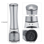 Stainless Steel & Acrylic Manual Salt & Pepper Mill Grinder Kitchen Cooking Tool