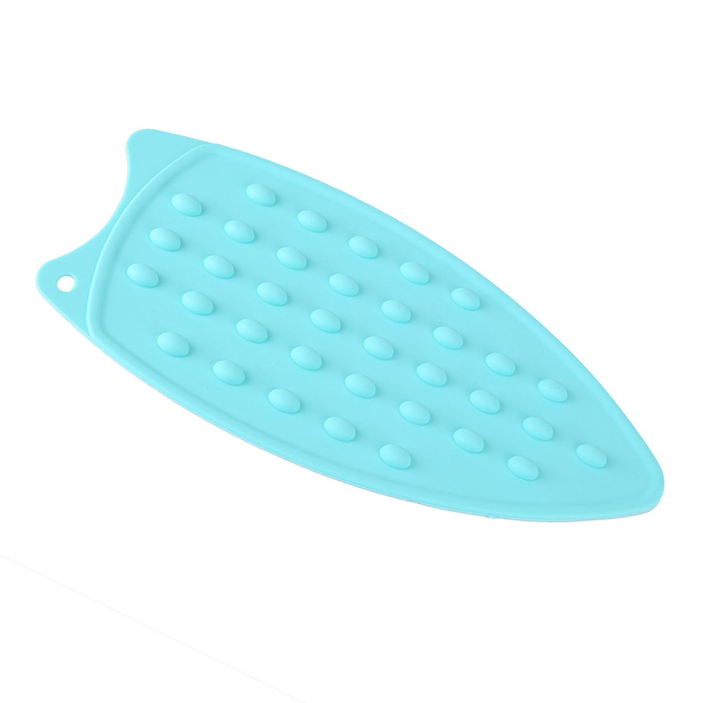 Anti slip Heat Resistant Silicone Iron Mat Hot Safety Protection Ironing Rest Pad (Green)