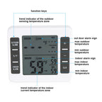 Wireless Digital Freezer Thermometer Indoor/Outdoor Temperature Sensor with Audible Alarm