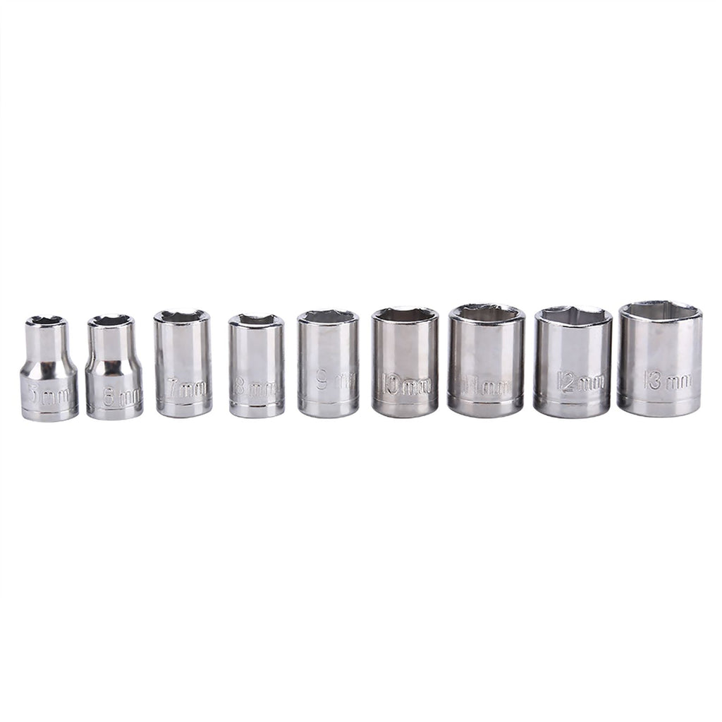 32pcs Stainless Steel Drill Bits Screwdriver Heads Sockets Set with Flexible Extension Shaft