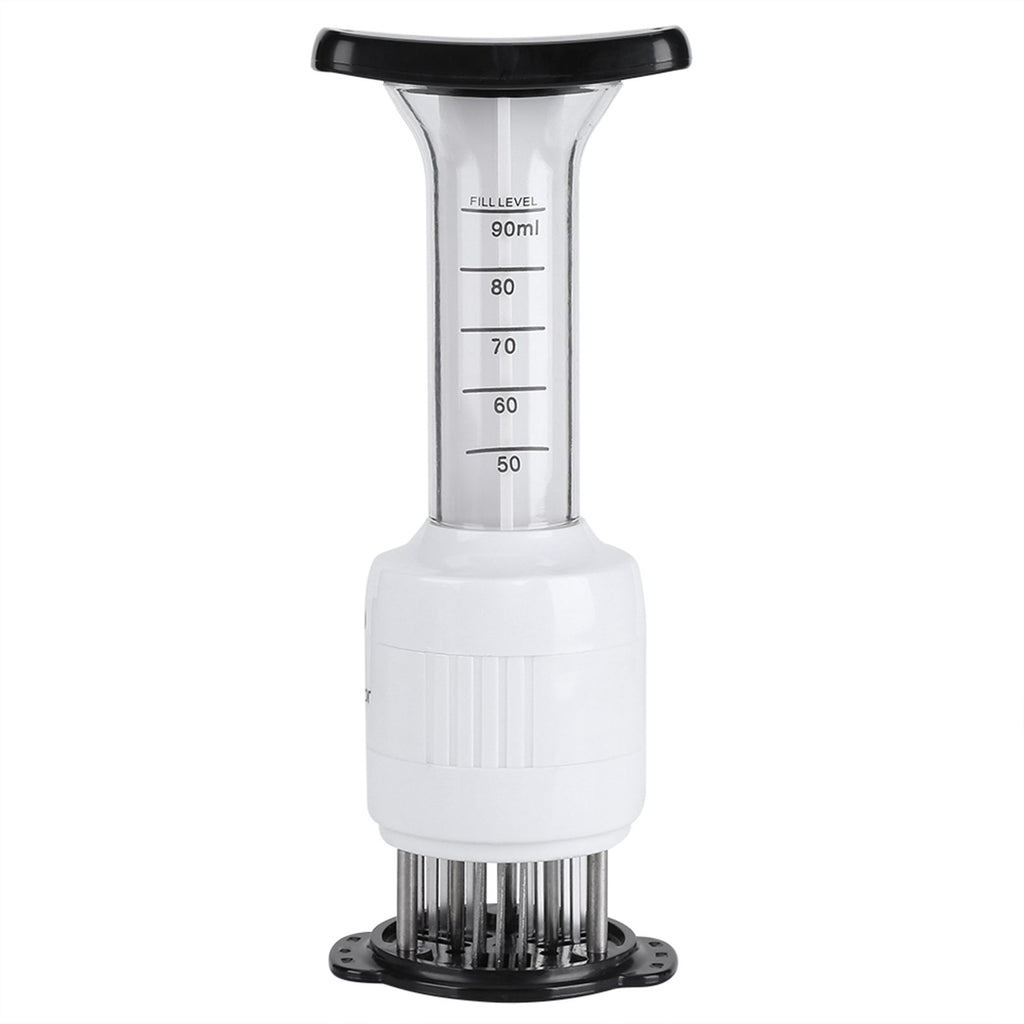 Meat Marinade Tenderizer Needle Injector Steaks Flavor Syringe Cook Kitchen Tool