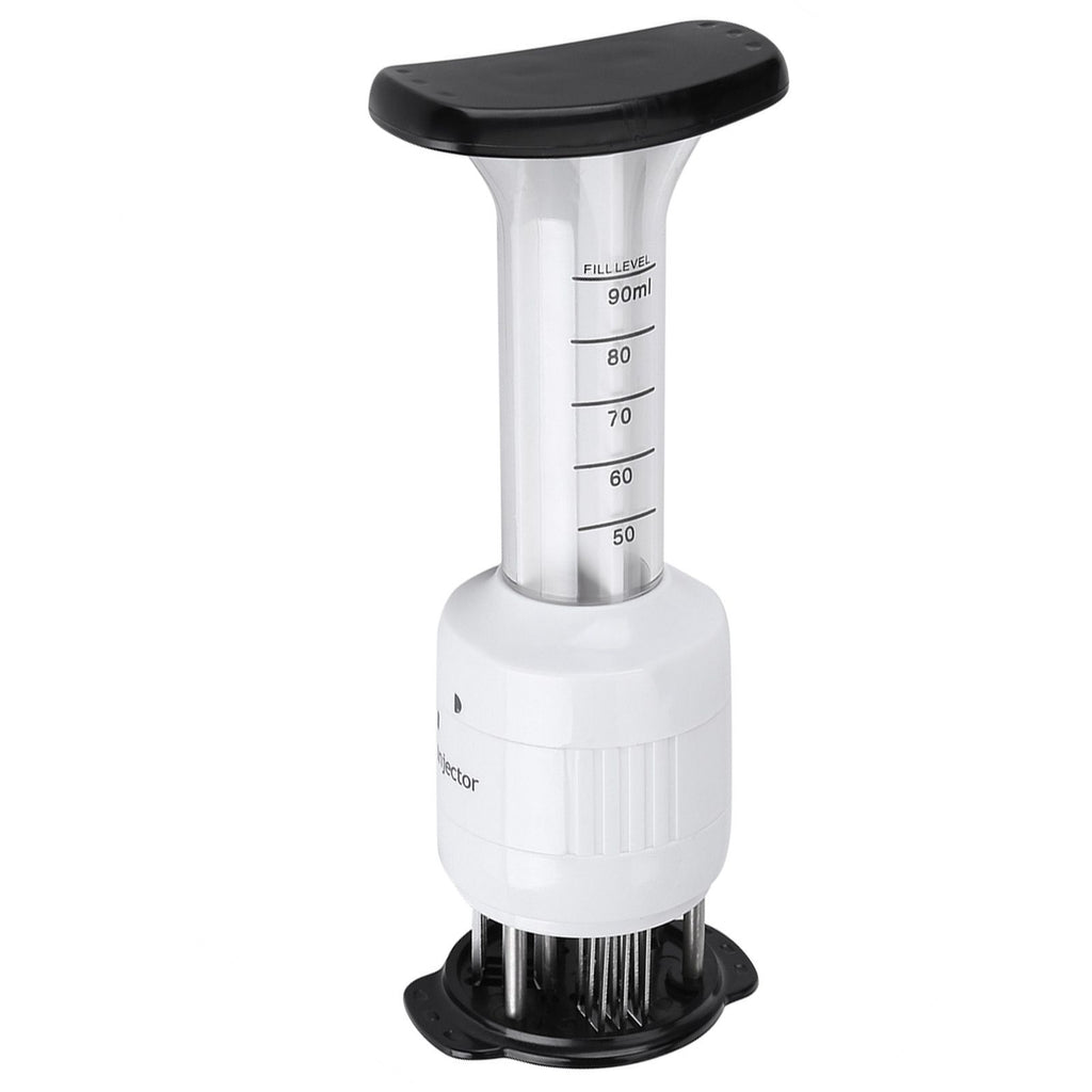 Meat Marinade Tenderizer Needle Injector Steaks Flavor Syringe Cook Kitchen Tool