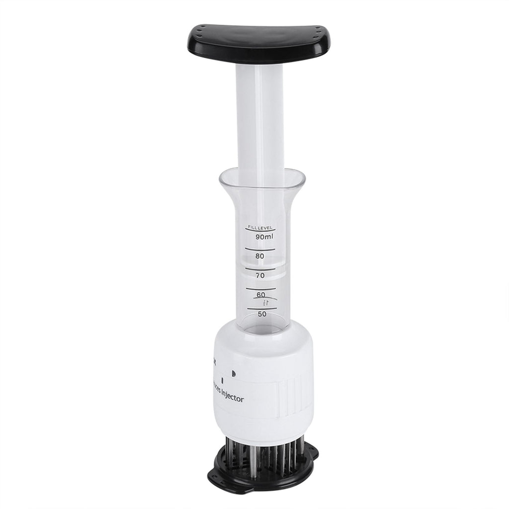 Meat Marinade Tenderizer Needle Injector Steaks Flavor Syringe Cook Kitchen Tool