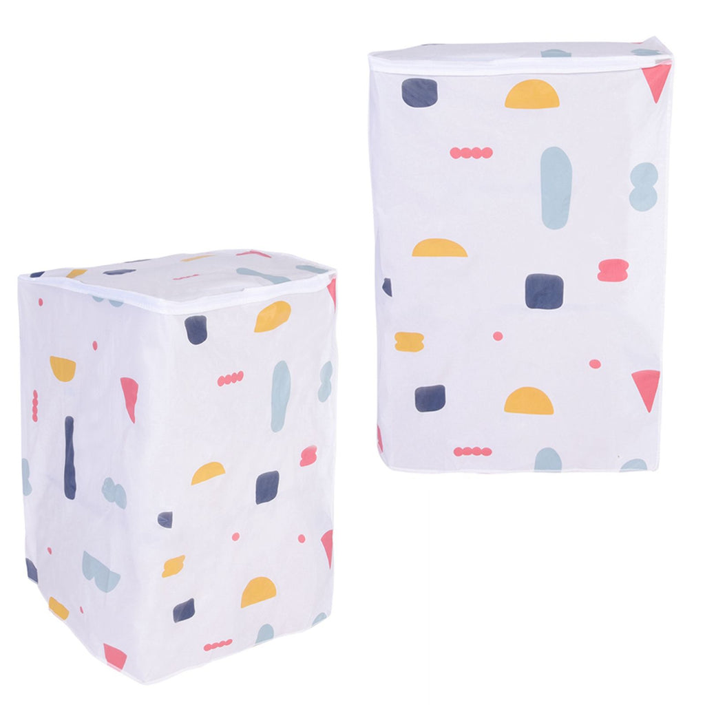 Waterproof Washing Machine Zipped Cover Dust Protection for Top Load Washer Dryer(Top Load)