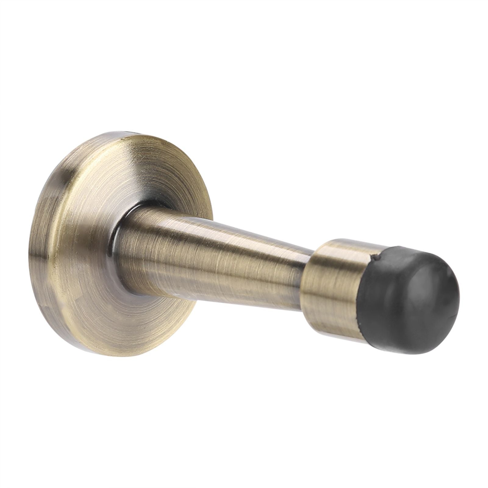 Zinc Alloy Rubber Anti Collision Door Stopper Holder Home Hotel Office Accessory (Bronze)