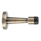 Zinc Alloy Rubber Anti Collision Door Stopper Holder Home Hotel Office Accessory (Bronze)