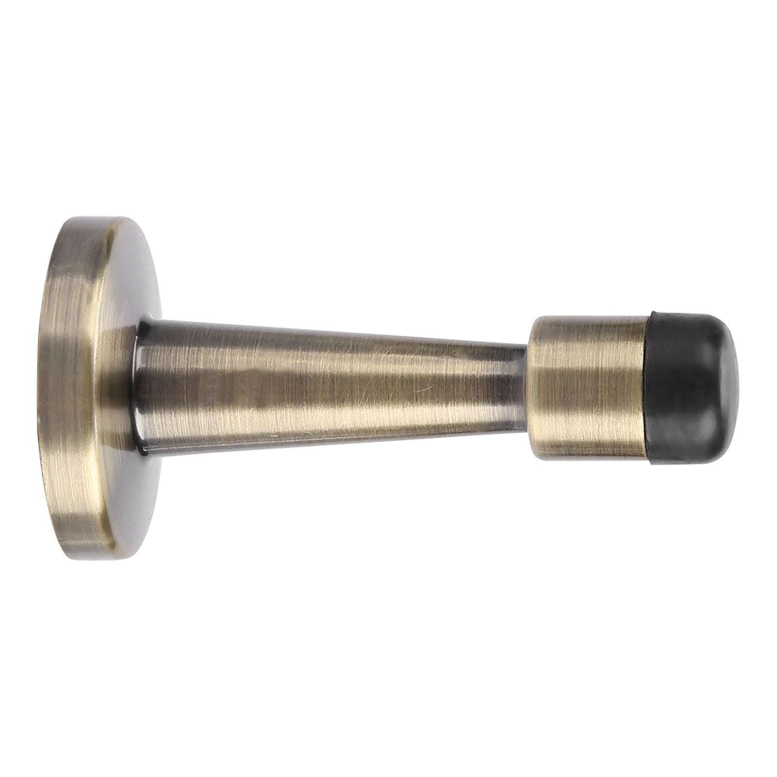 Zinc Alloy Rubber Anti Collision Door Stopper Holder Home Hotel Office Accessory (Bronze)