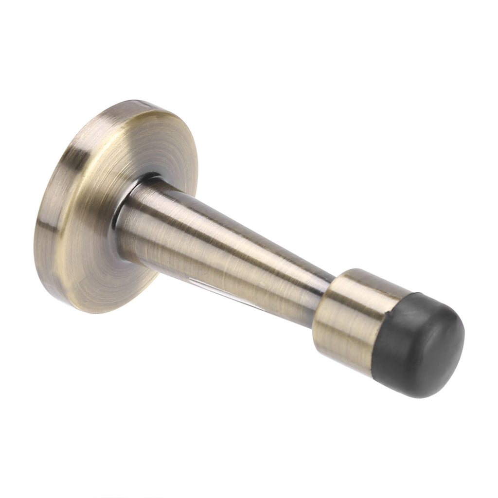 Zinc Alloy Rubber Anti Collision Door Stopper Holder Home Hotel Office Accessory (Bronze)