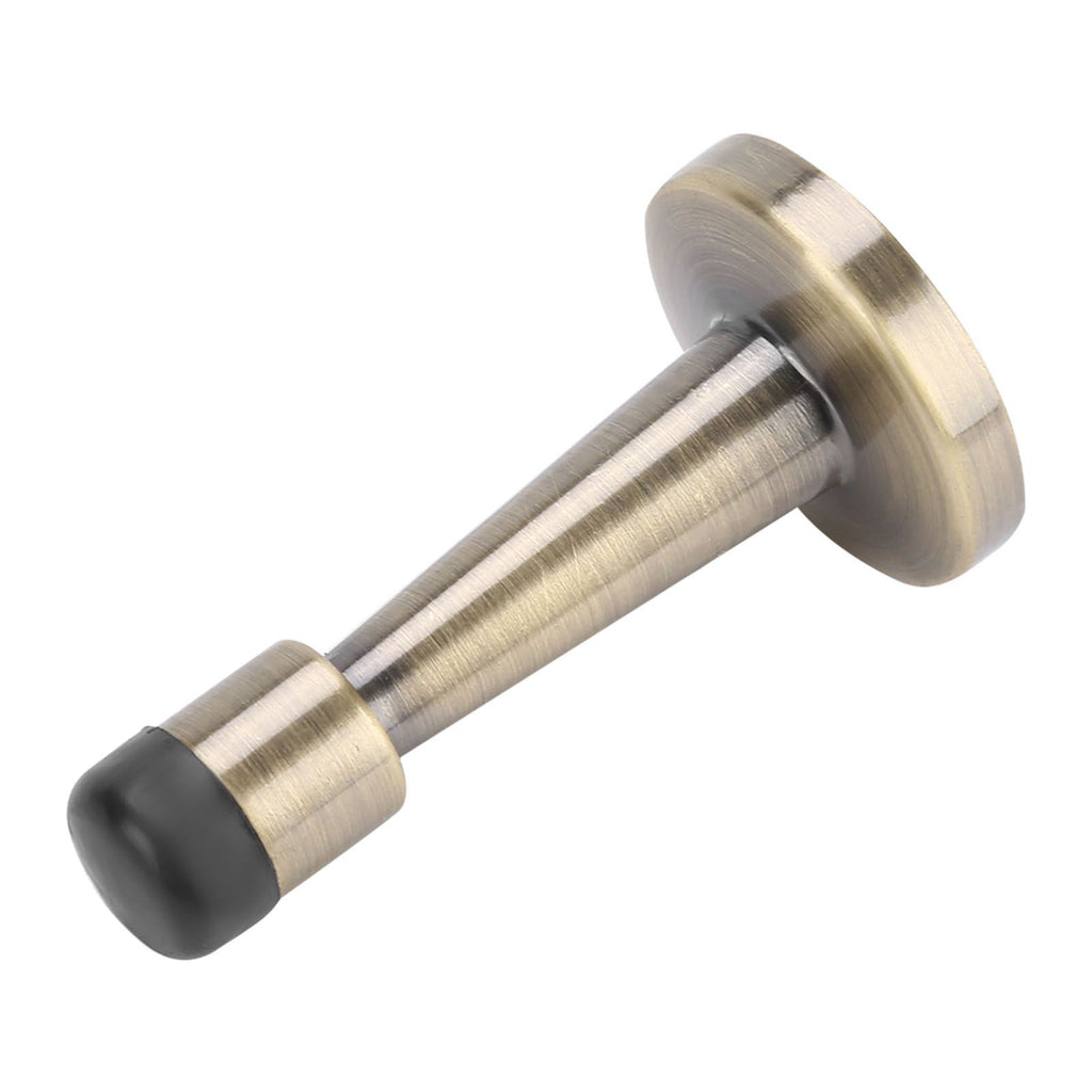 Zinc Alloy Rubber Anti Collision Door Stopper Holder Home Hotel Office Accessory (Bronze)