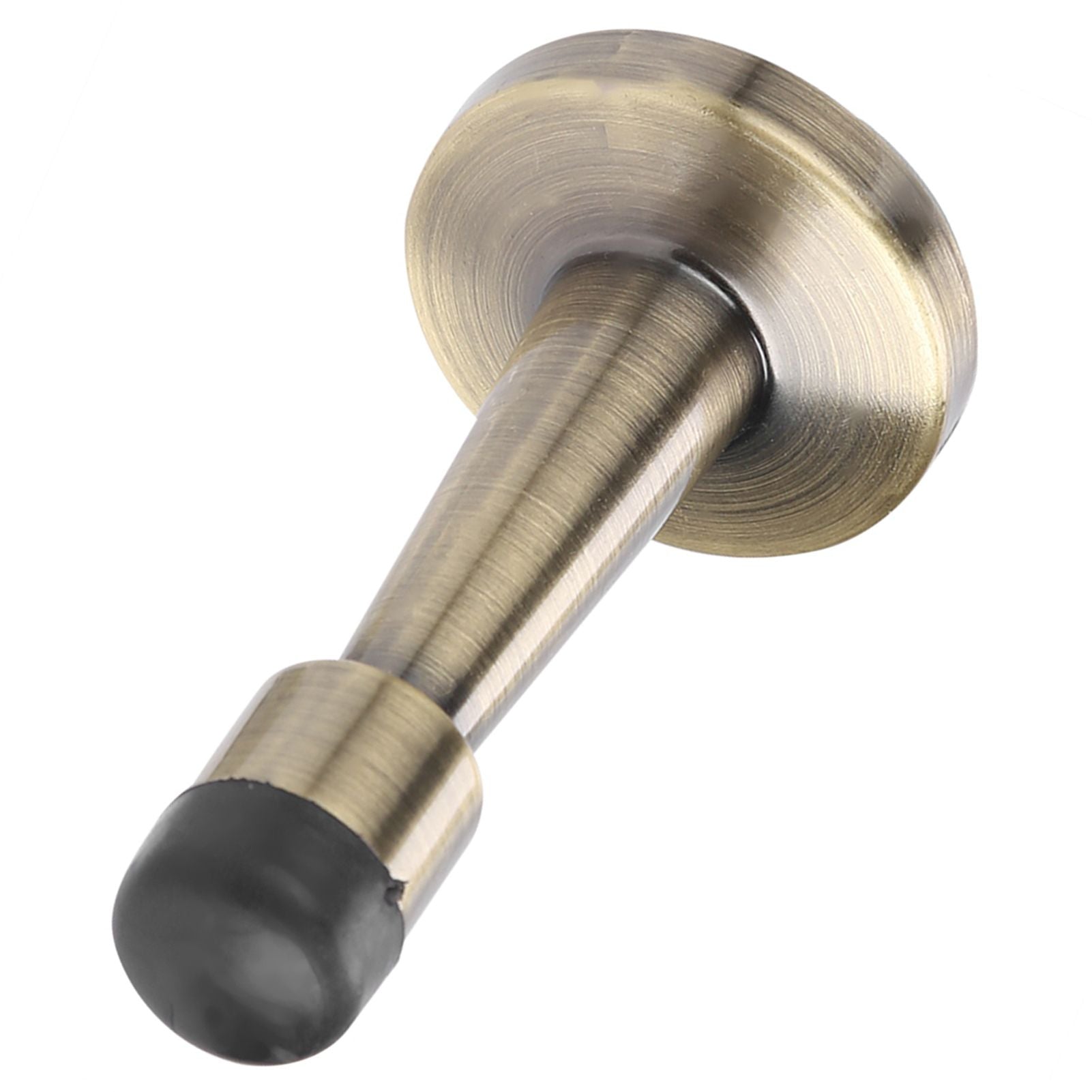 Zinc Alloy Rubber Anti Collision Door Stopper Holder Home Hotel Office Accessory (Bronze)