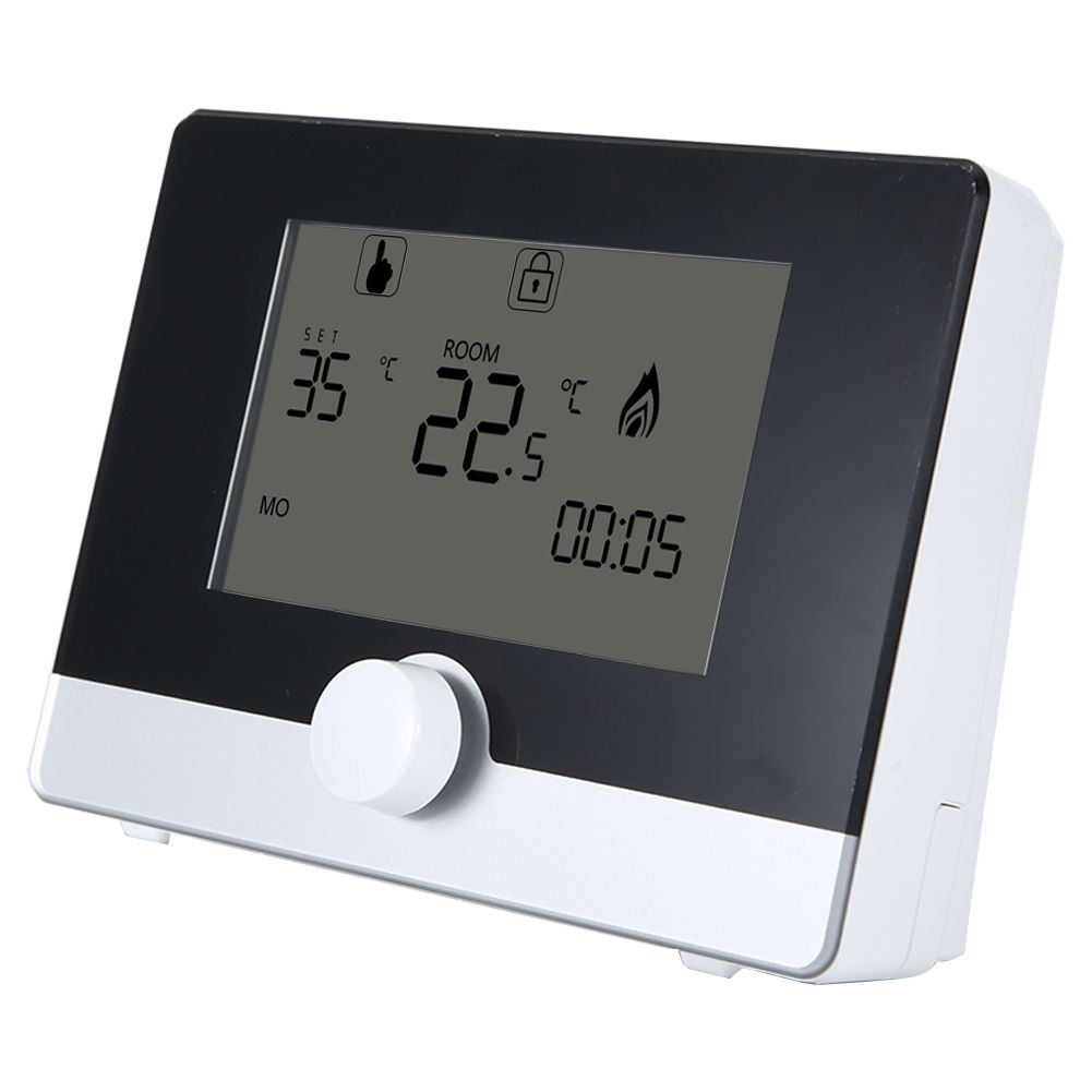 Programmable Thermostat Temperature Controller for Wall hung Boiler Heating System White