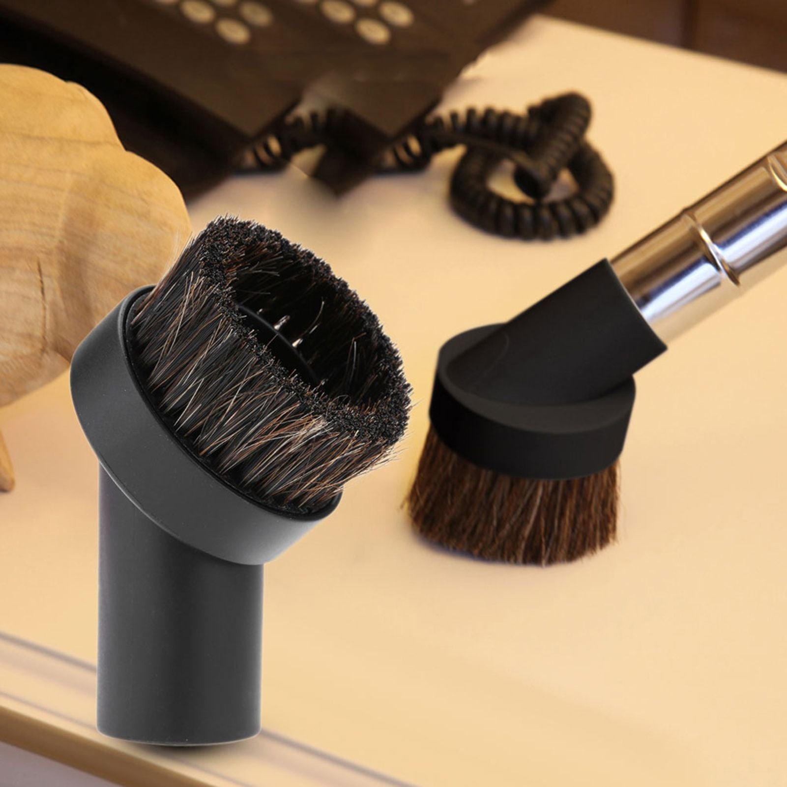 1pc Vacuum Cleaner Accessory Horsehair Brush Floor Dust Brush Head 32mm