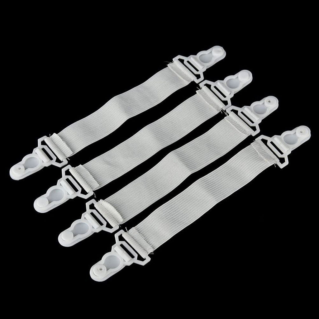 4pcs Household Bed Sheet Mattress Fasteners Strong Elastic Strap Clips Holders