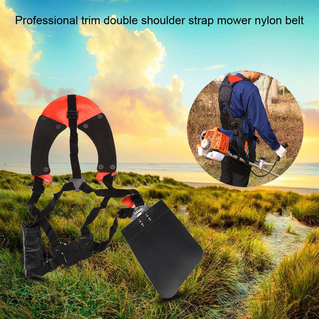 Professional Trimmer Double Shoulder Strap Mower Nylon Belt for Brush Cutter Garden Lawn