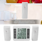 Wireless Digital Audible Alarm Refrigerator Thermometer with 2PCS Sensor Min/Maximum Display