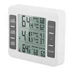 Wireless Digital Audible Alarm Refrigerator Thermometer with 2PCS Sensor Min/Maximum Display