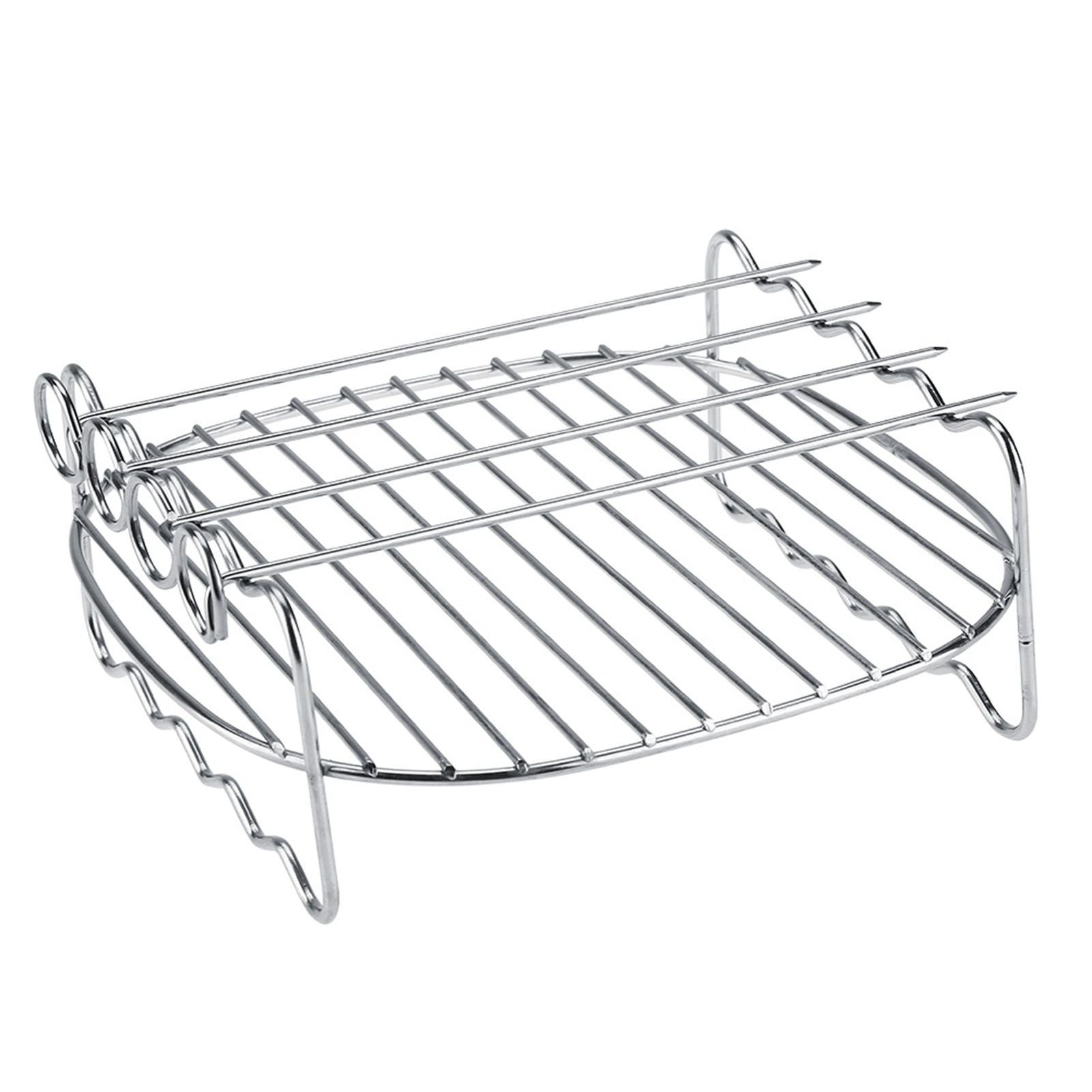 Replacement BBQ Rack Double Layer Skewers Baking Tray For Philips Air Fryer