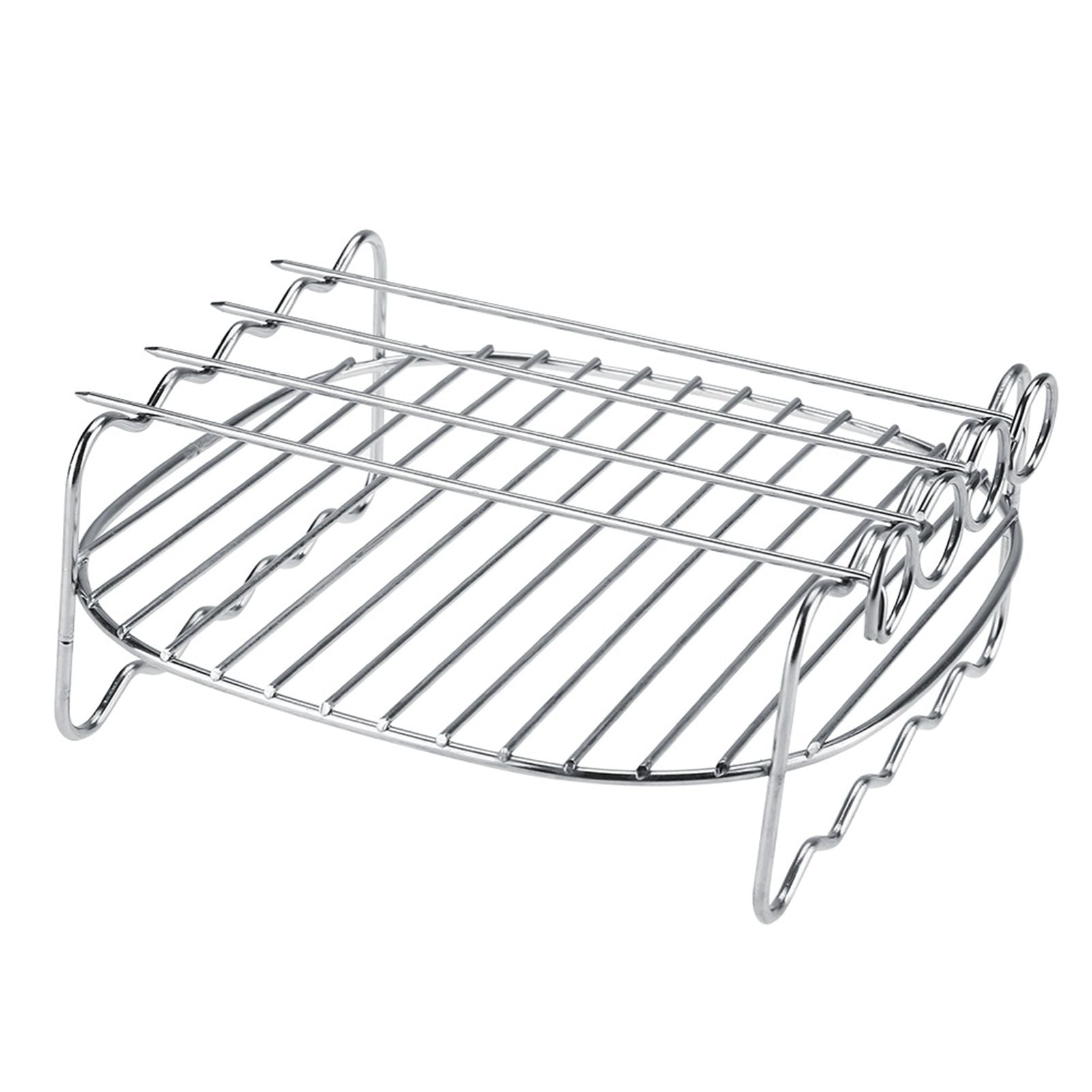 Replacement BBQ Rack Double Layer Skewers Baking Tray For Philips Air Fryer