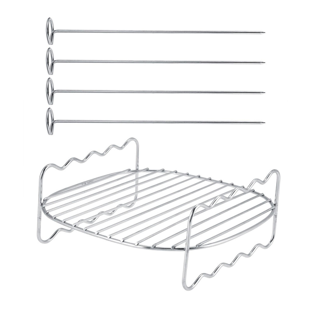 Replacement BBQ Rack Double Layer Skewers Baking Tray For Philips Air Fryer