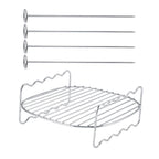 Replacement BBQ Rack Double Layer Skewers Baking Tray For Philips Air Fryer
