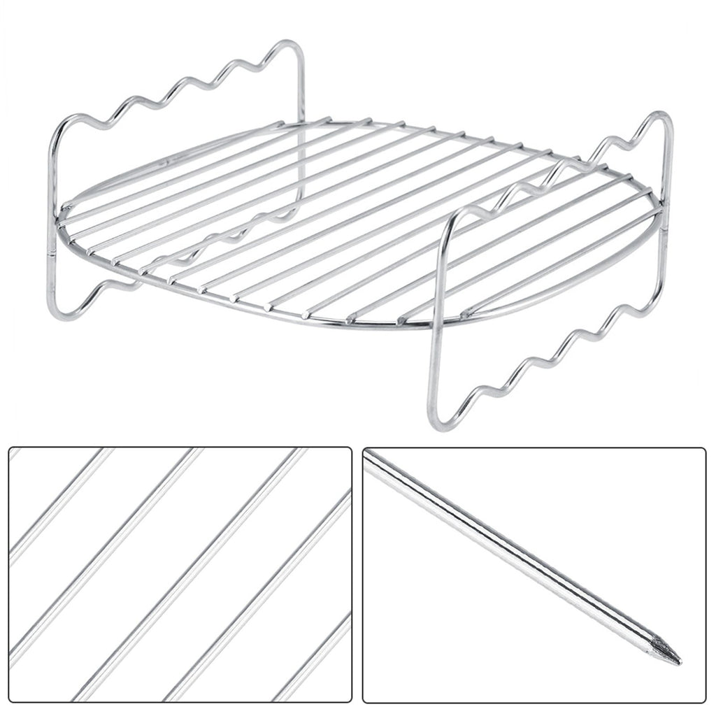 Replacement BBQ Rack Double Layer Skewers Baking Tray For Philips Air Fryer
