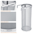 300 Micron Stainless Steel Homemade Brew Beer Hop Mesh Filter Strainer #1 10 x 25.5cm