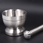 Stainless Steel Mortar and Pestle Mixing Grinding Bowl Set Kitchen Garlic Grinder Tool