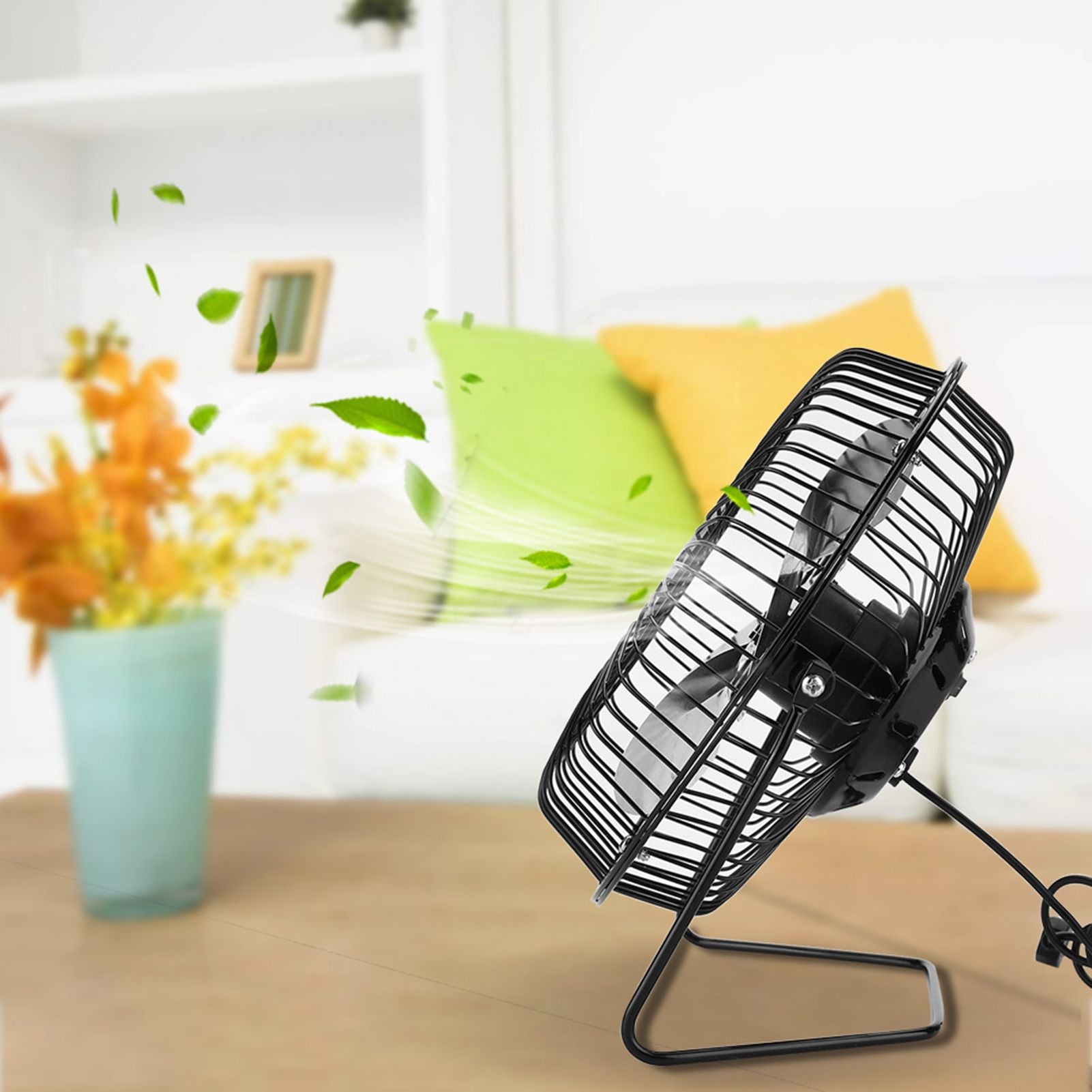 USB Solar Panel Powered Mini Portable Fan for Cooling Ventilation Home Travelling Fishing