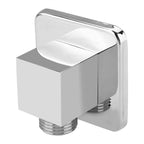Solid Brass Chrome Finish Square Hand Shower Outlet Elbow Angle Valve Concealed Wall Mounted