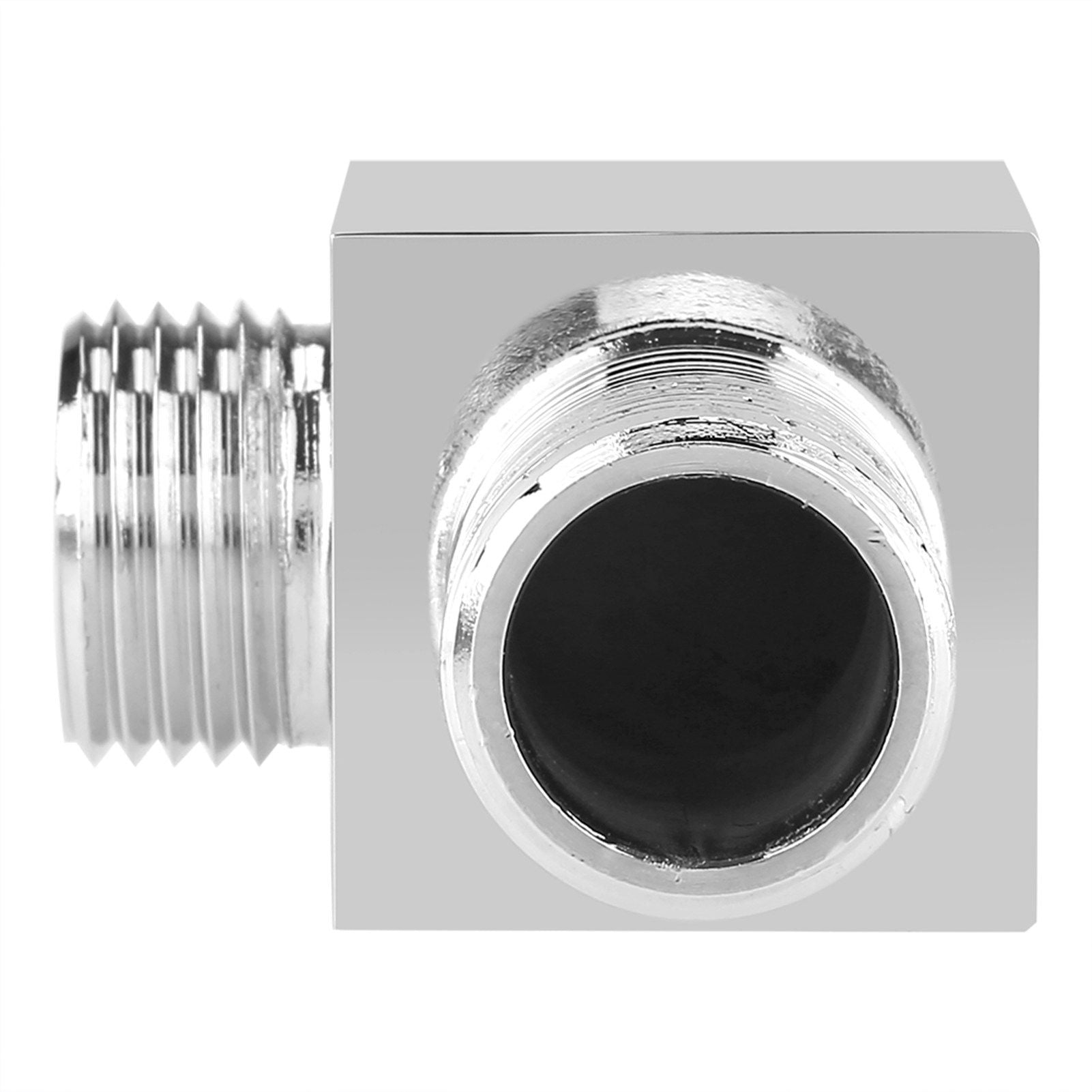 Solid Brass Chrome Finish Square Hand Shower Outlet Elbow Angle Valve Concealed Wall Mounted