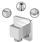 Solid Brass Chrome Finish Square Hand Shower Outlet Elbow Angle Valve Concealed Wall Mounted