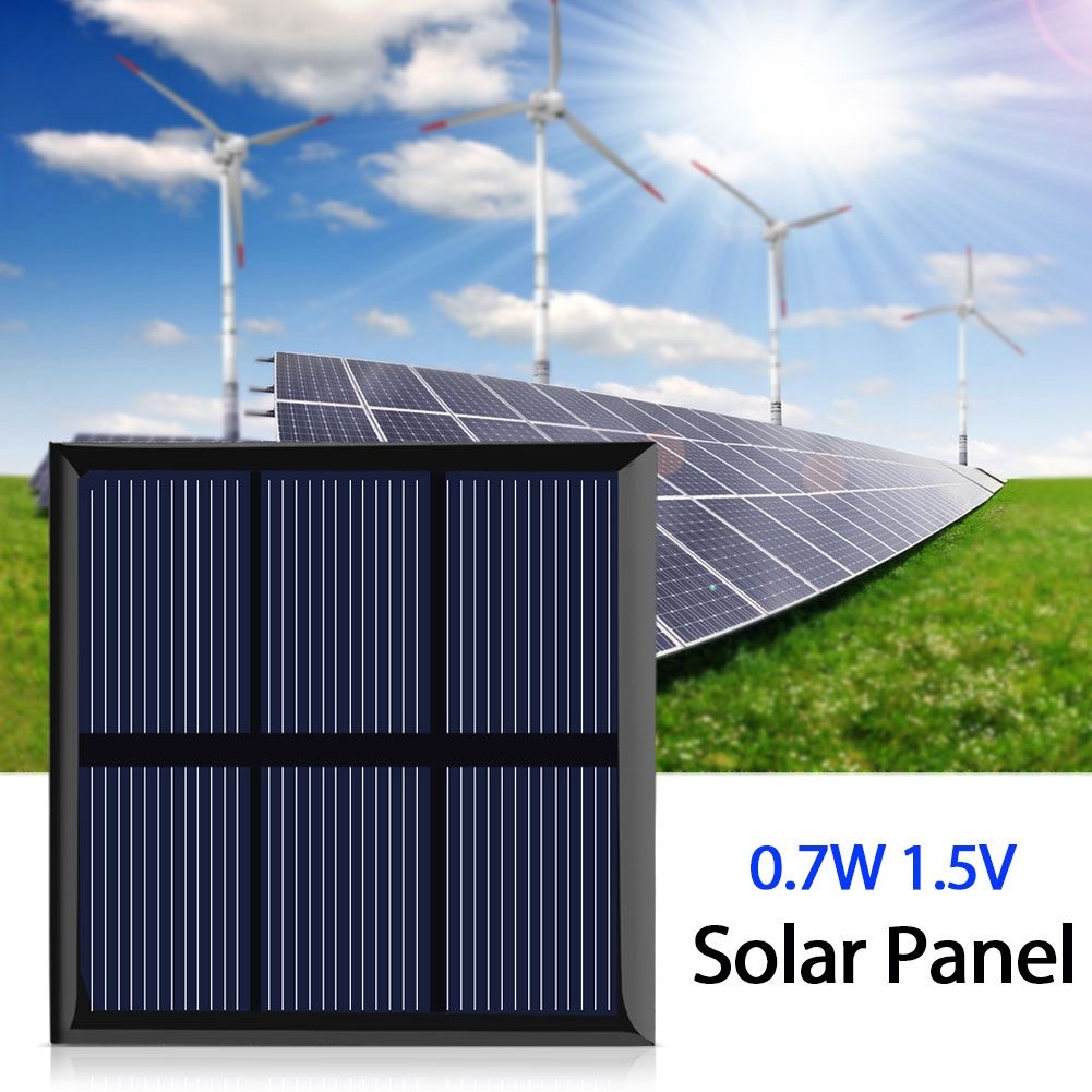 0.7W 1.5V Mini Portable Solar Panel DIY Power Module Charger for 1.2V Battery with Wire 70*70MM