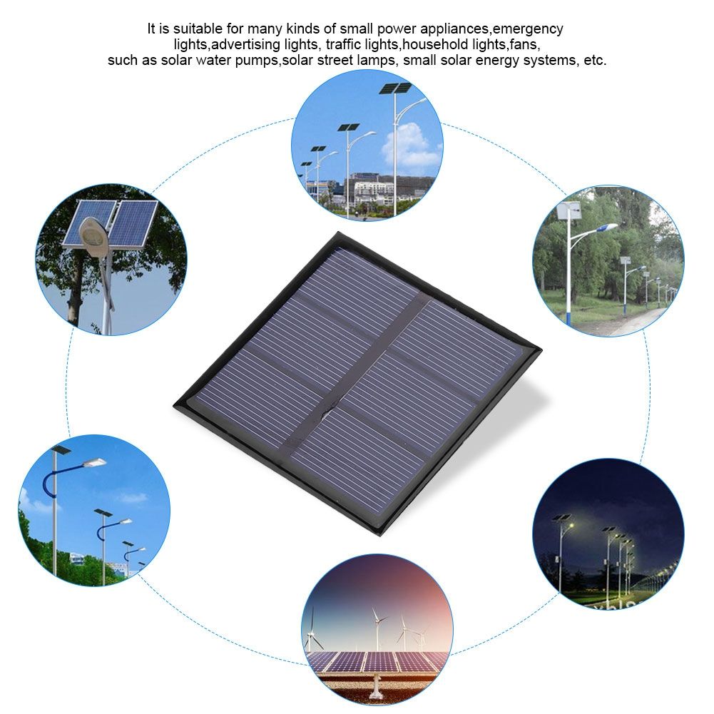 0.7W 1.5V Mini Portable Solar Panel DIY Power Module Charger for 1.2V Battery with Wire 70*70MM
