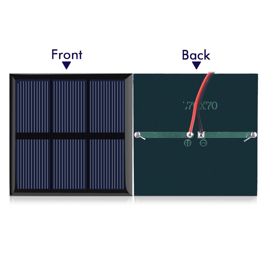 0.7W 1.5V Mini Portable Solar Panel DIY Power Module Charger for 1.2V Battery with Wire 70*70MM