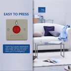 DC 24V Wired Safe Security Plastic Family Office Mini Emergency Alarm Panic Push Button