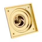 Antique Brass Square Floor Drain with Strainer Bathroom Washroom Drainage & Clean Accessories