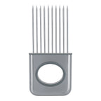 Stainless Steel Onion Holder Fruits Veg Meat Cutter Slicer Peeler Chopper with 10 Prongs