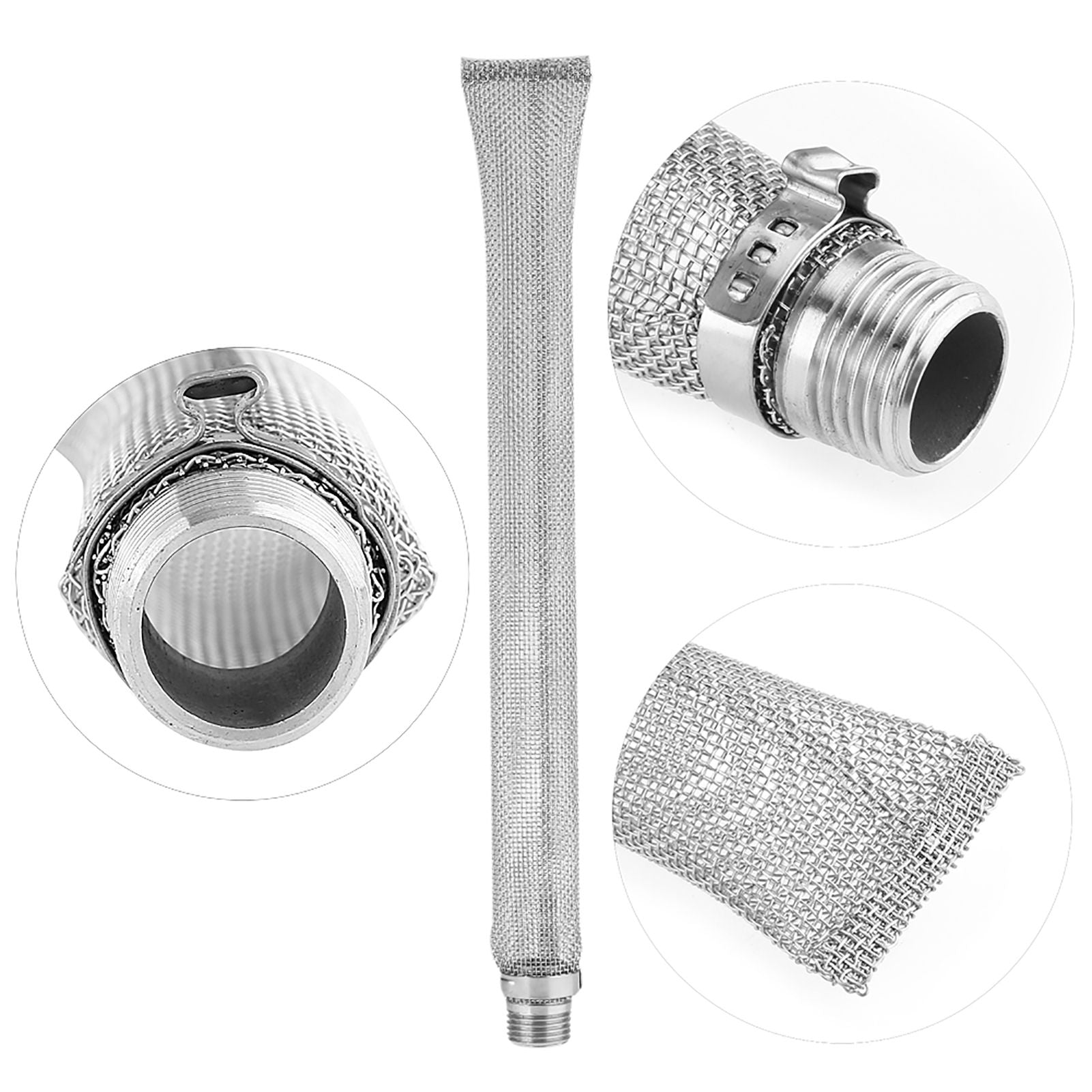 304 Stainless Steel Homemade Beer Brew Hop Filter Screen Strainer Tool (12inch)
