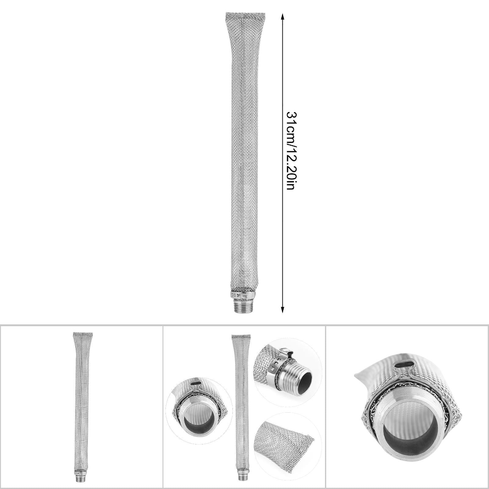 304 Stainless Steel Homemade Beer Brew Hop Filter Screen Strainer Tool (12inch)