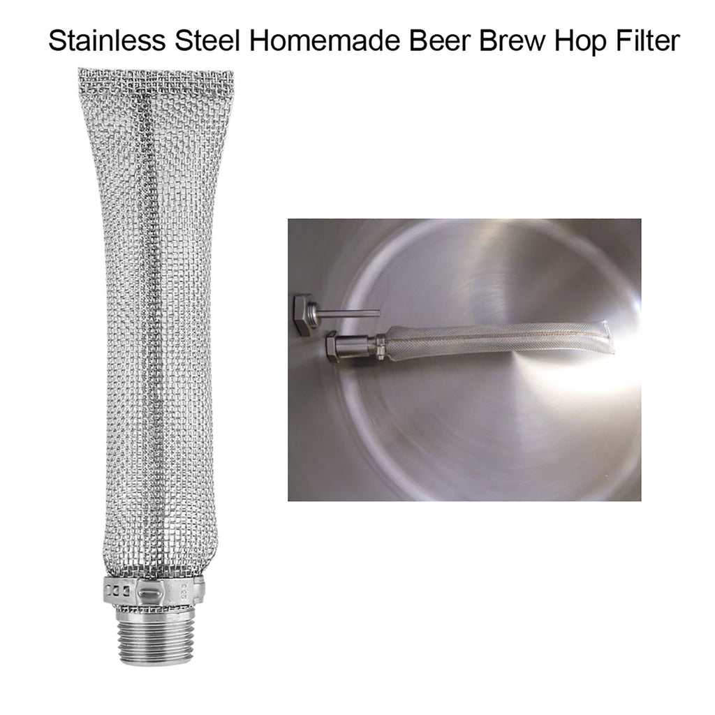 304 Stainless Steel Homemade Beer Brew Hop Filter Screen Strainer Tool (6inch)