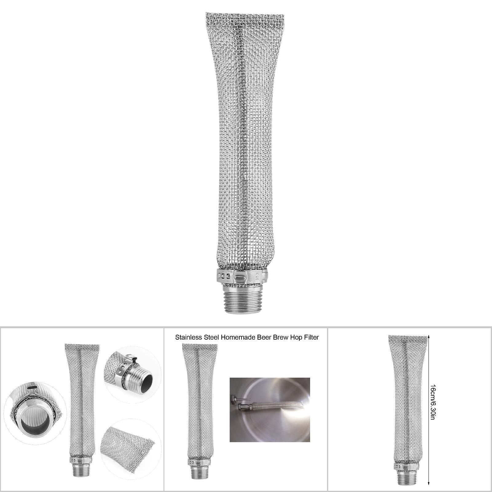 304 Stainless Steel Homemade Beer Brew Hop Filter Screen Strainer Tool (6inch)