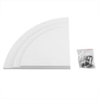 3Pcs Floating Corner Shelf Wall Mounted Storage Rack Bookshelves Home Furniture Office Decor
