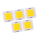 5pcs/set High Power 50W COB LED Integrated Lamp Chip for DIY Light Bulb Floodlight (Warm Light)