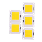 5pcs/set High Power 50W COB LED Integrated Lamp Chip for DIY Light Bulb Floodlight (Warm Light)