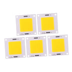 5pcs/set High Power 50W COB LED Integrated Lamp Chip for DIY Light Bulb Floodlight (Warm Light)