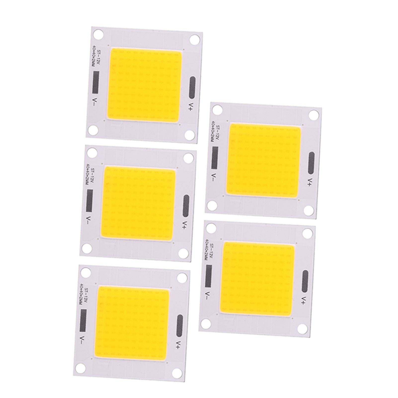 5pcs/set High Power 50W COB LED Integrated Lamp Chip for DIY Light Bulb Floodlight (Warm Light)