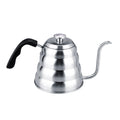 304 Stainless Steel Pour Over Coffee Gooseneck Kettle Teapot with Thermometer Home 1.2L
